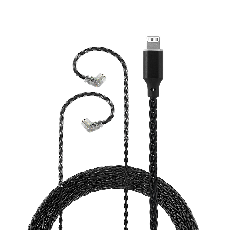 JY LT8 Lightning 5N OFC Upgrade Wire 8 Core MFi Certified