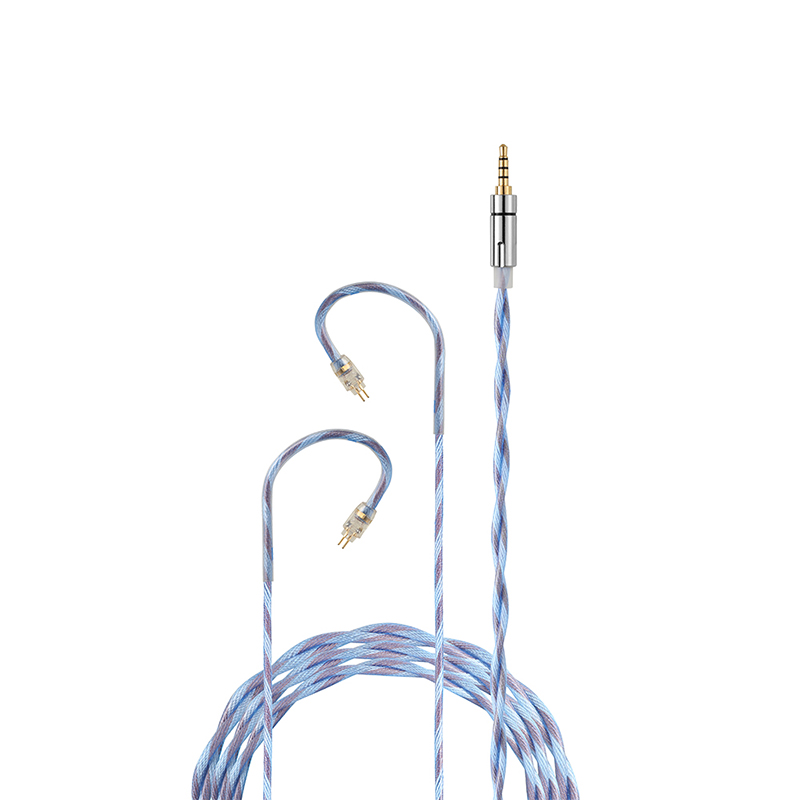 JC20 – 364 Spiral Coils Silver Plated Upgrade Cable with Mic