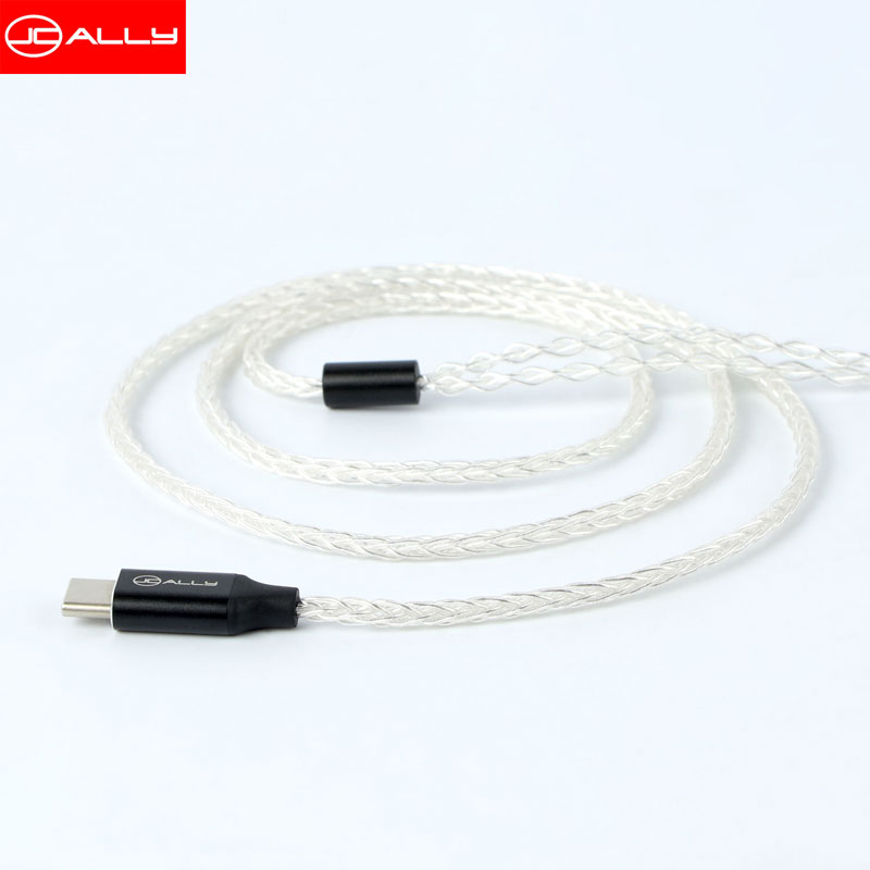JCALLY JY TC08 8 Core Type-C Upgrade Cable Oxygen-Free Copper Mic