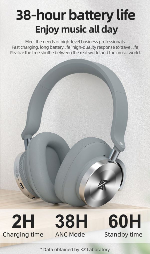 KZ T10 ANC Double-Fed Active Noise Cancellation Wireless Headphones