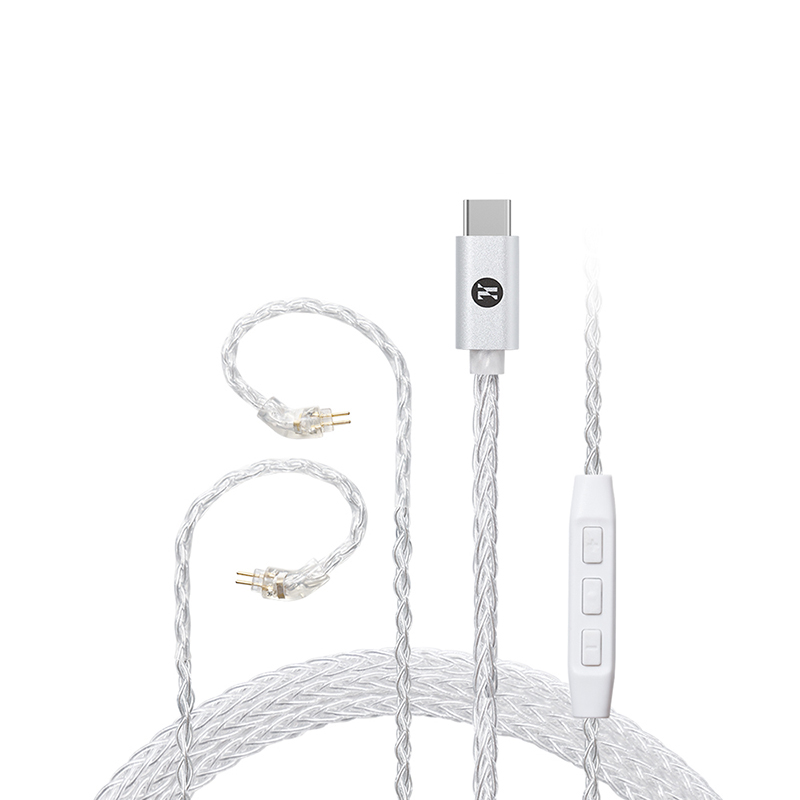 JCALLY TC30 Pro DAC CX31993 Type C Upgraded Cable 8 Core Silver Plated OFC with Mic QDC