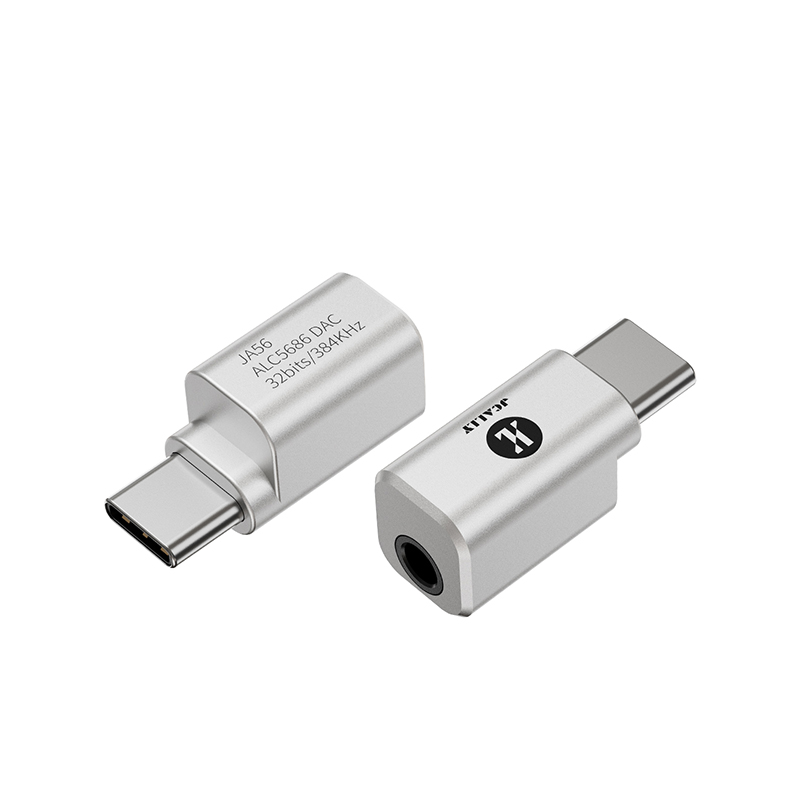 JCALLY JA56 Audio Adapter Type C Male to 3.5mm Female Audio Jack Earphone Connector Hi-res Sound DAC Converter